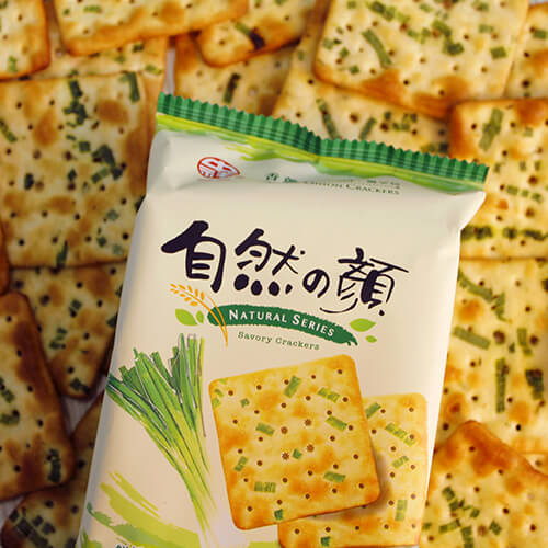 Natural Series Green Onion Crackers Chung Hsiang Foods.